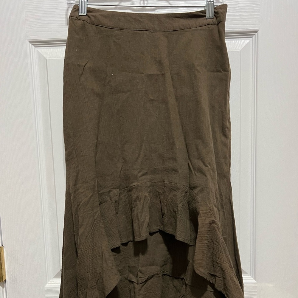 COPY - Pre-owned Free People Small Midi Skirt. Olive Green